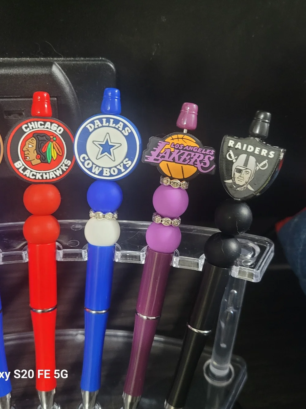 Handmade Team Logo Beaded Pens